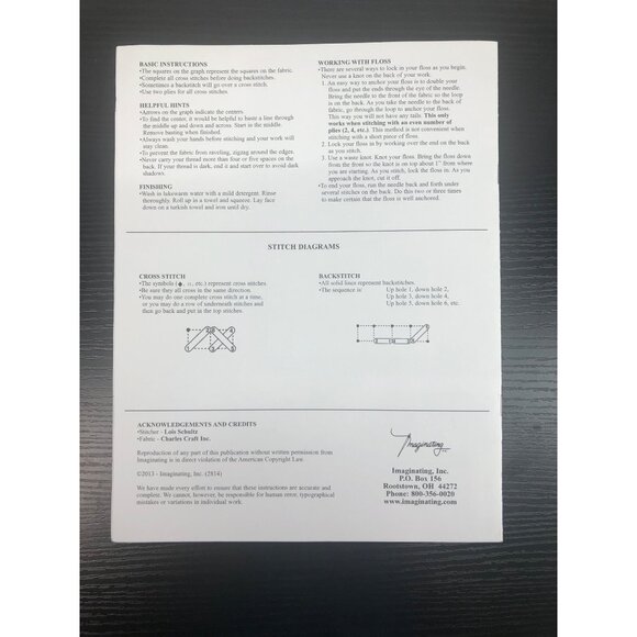 Ursula Michael Autumn Stained Glass Cross Stitch Pattern Imaginating - Picture 2 of 2